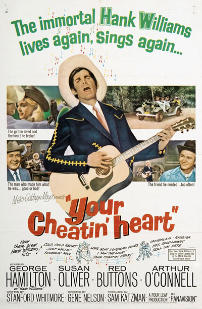 Your Cheatin' Heart George Hamilton Susan Oliver 1964 Movie DVD image
